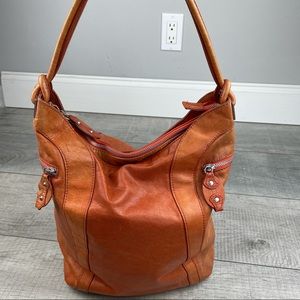 VINTAGE MARZIA Made in Italy GENUINE LEATHER HOBO Bag Purse